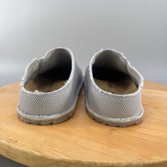 Birkenstock Zermatt Men's Size 11 (44) Canvas Upper Slip On Clog Shoes Grey NEW - Picture 4 of 9